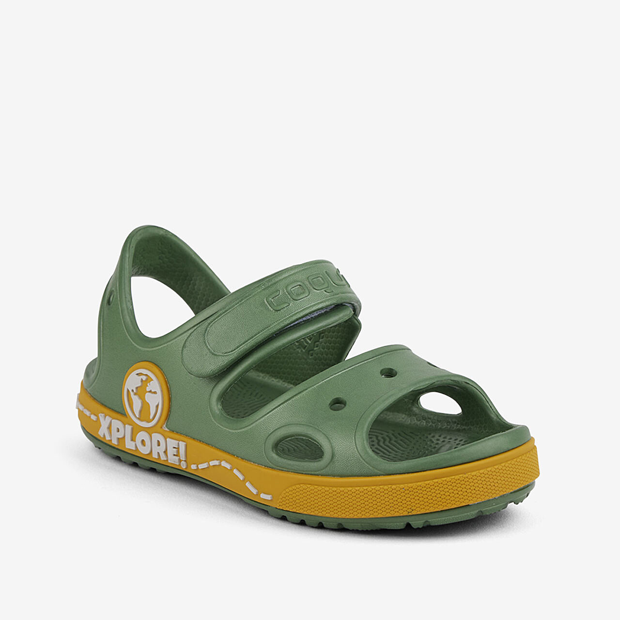 Dětské sandály COQUI YOGI Moss green/Amber yellow 34/35