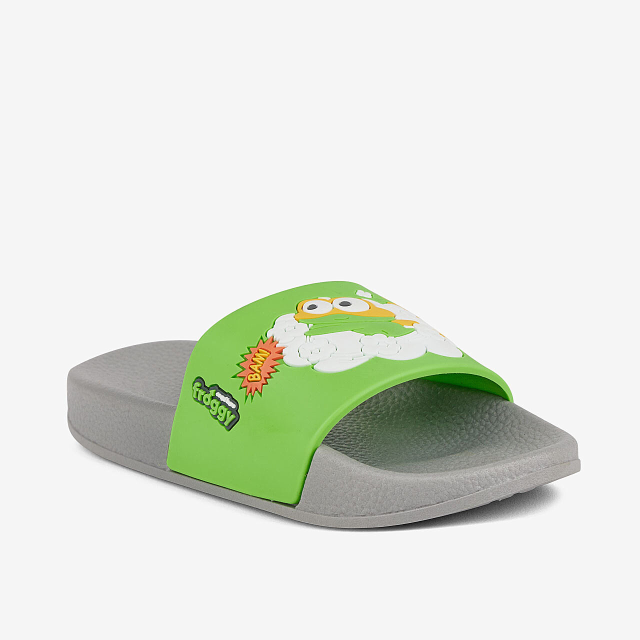 Dětské pantofle COQUI RUKI Mid. Grey/Apple Green Hero 24/25