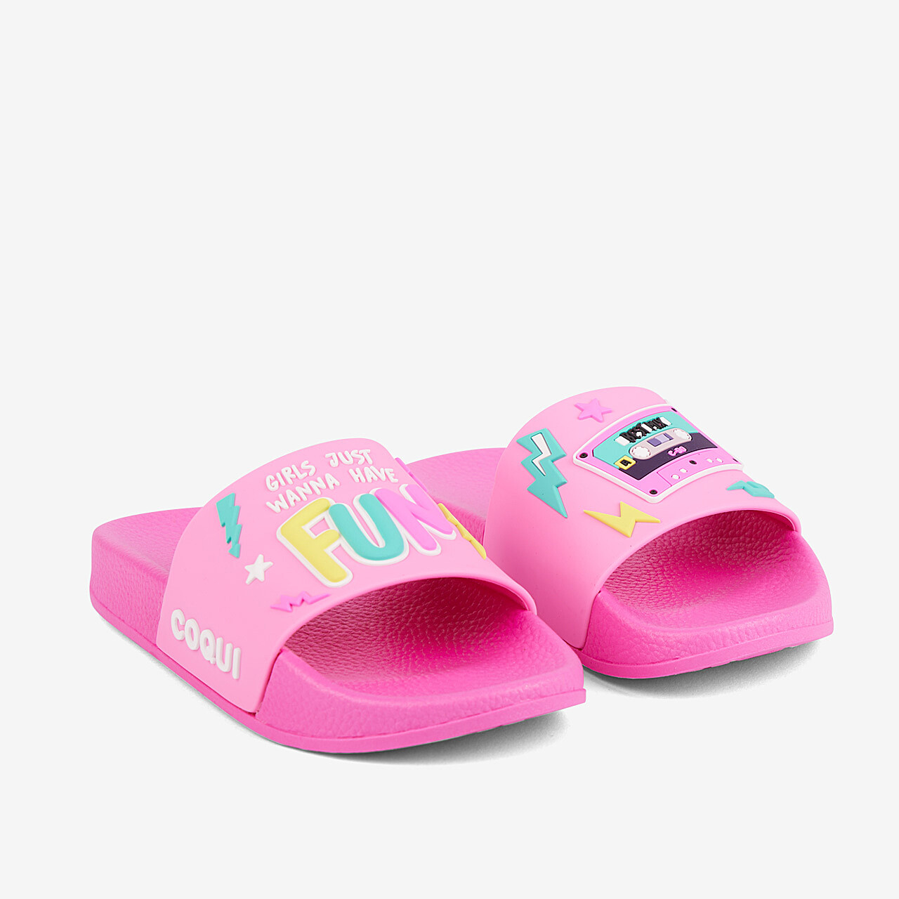 Dětské pantofle COQUI RUKI Fuchsia/Dk. Pink 90&#039;s 29/30