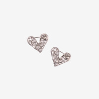 PIN Srdce Stříbrná (2 ks)