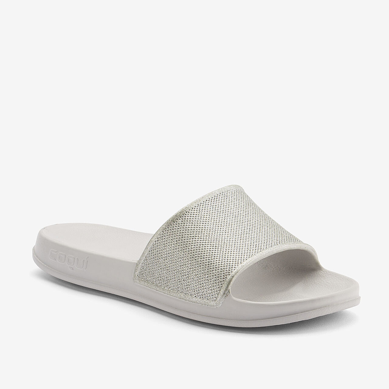TORA Khaki grey Silver glitter COQUI shoes 2023