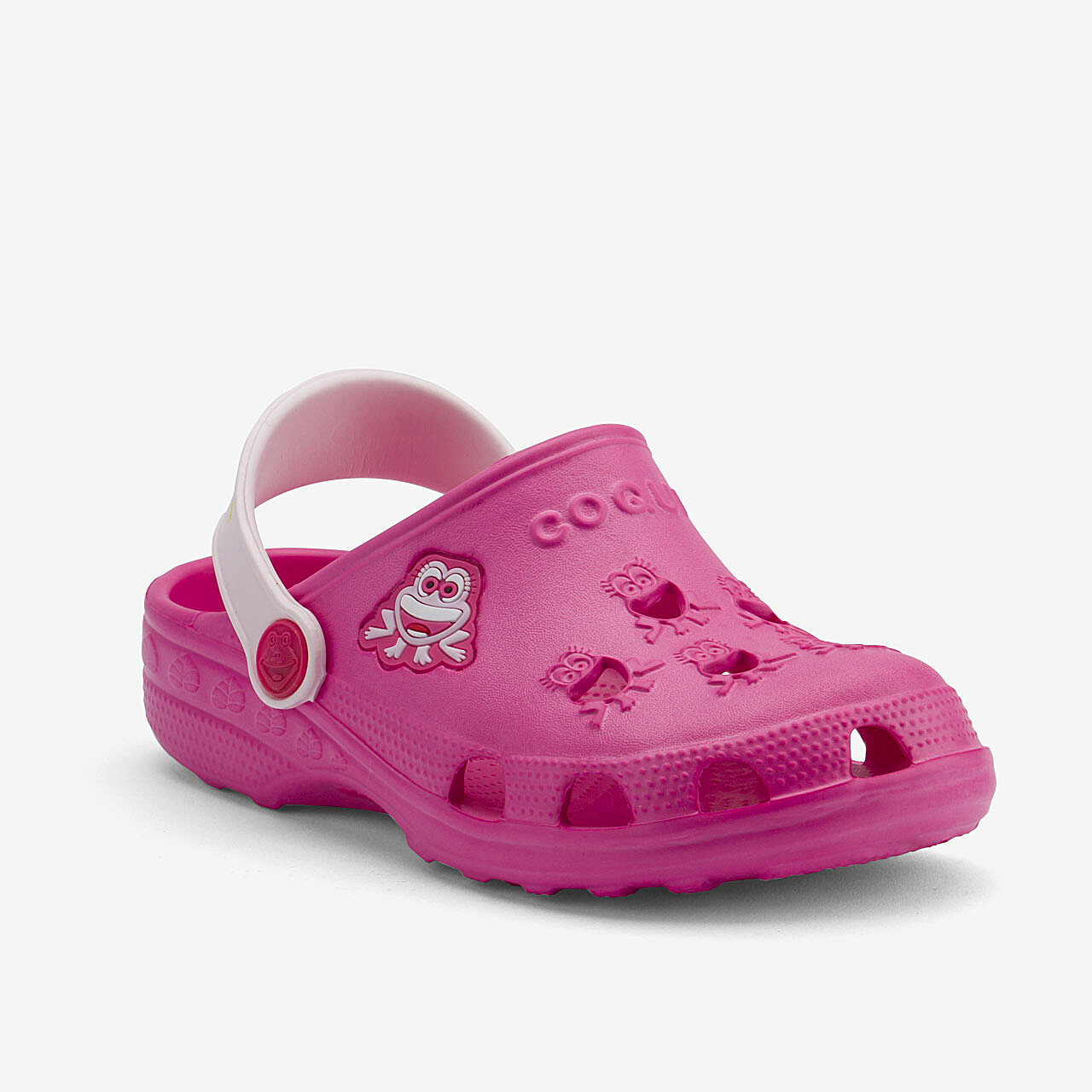 Dětské clogsy COQUI LITTLE FROG Lt. fuchsia/Pale pink 29/30