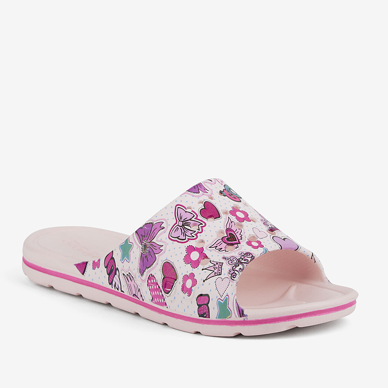 Dětské pantofle COQUI LONG PRINTED Candy pink 36/37