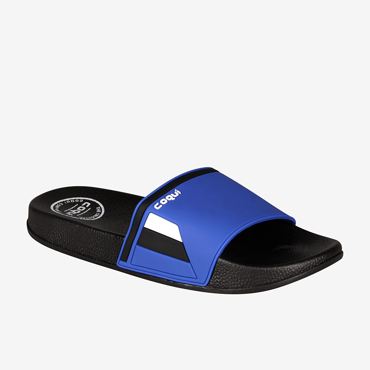 Pánské pantofle COQUI FLEXI Black/Sea blue tricolor 41
