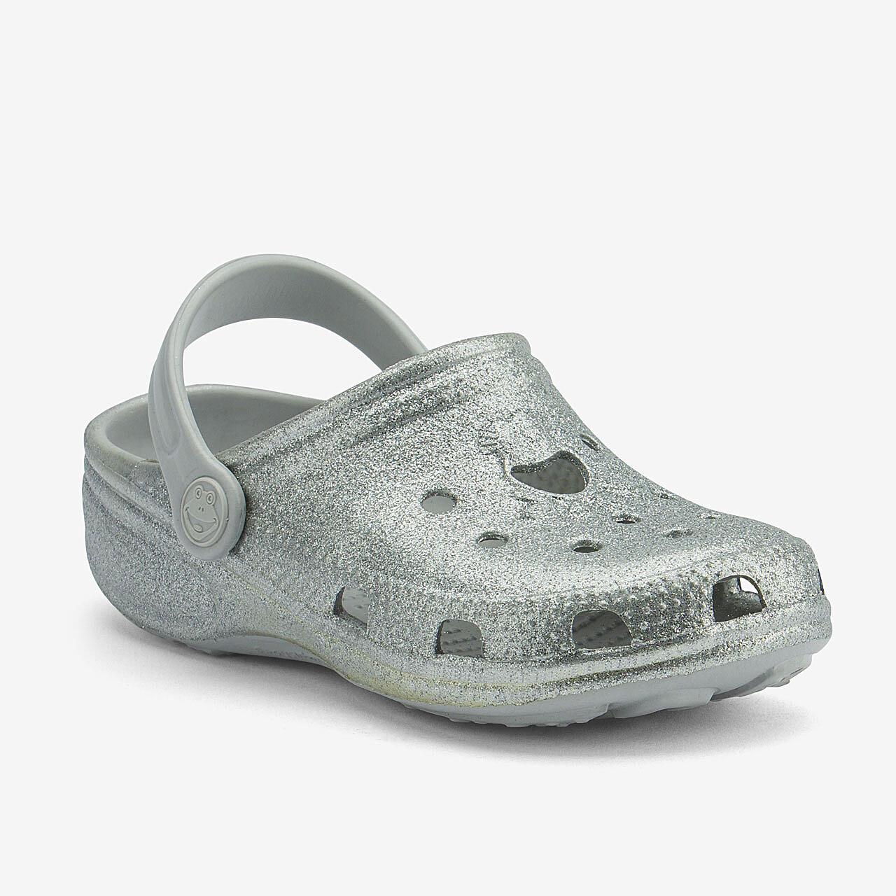 Dětské clogsy COQUI BIG FROG Khaki grey glitter 32/33