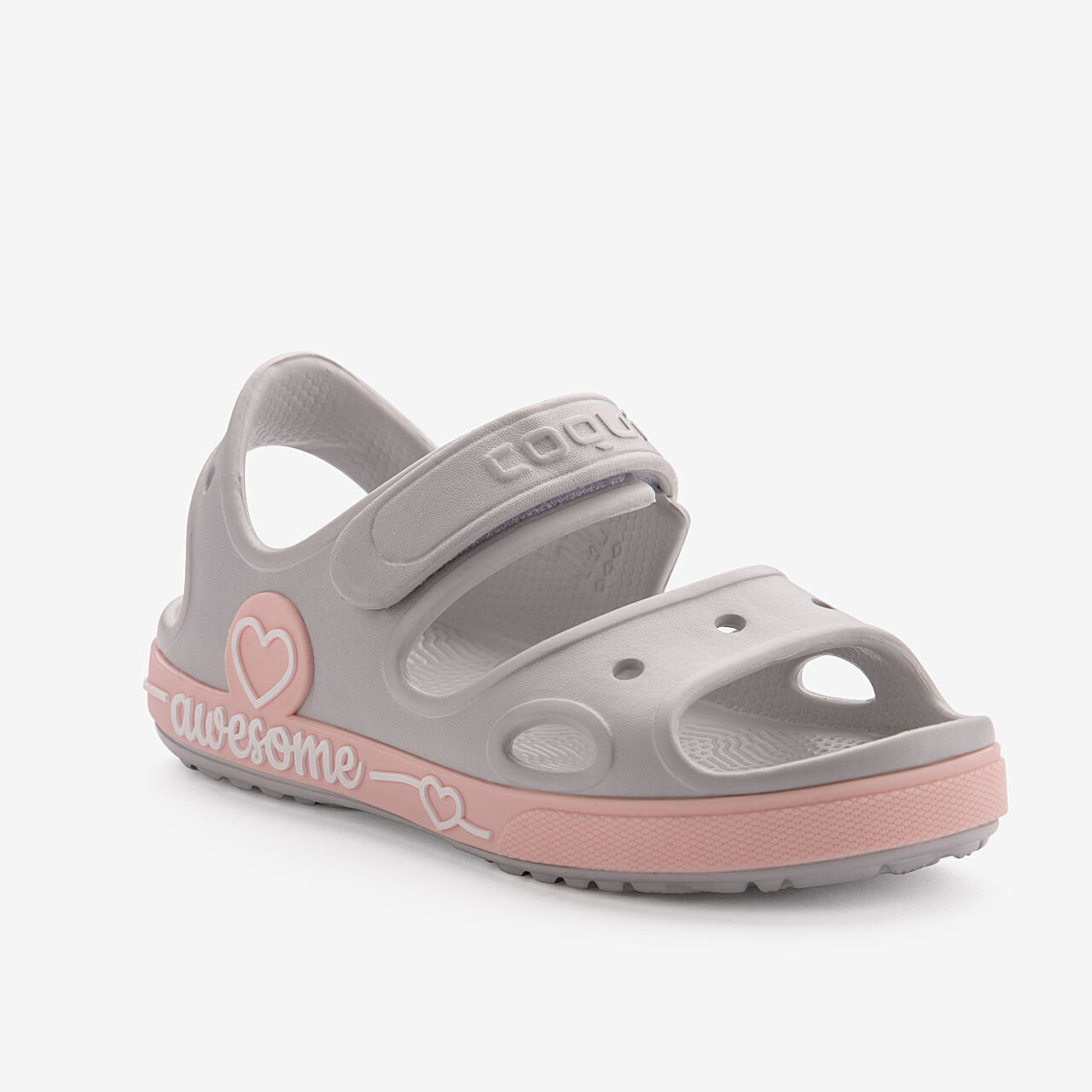 Dětské sandály COQUI YOGI Khaki grey/Candy pink 20/21