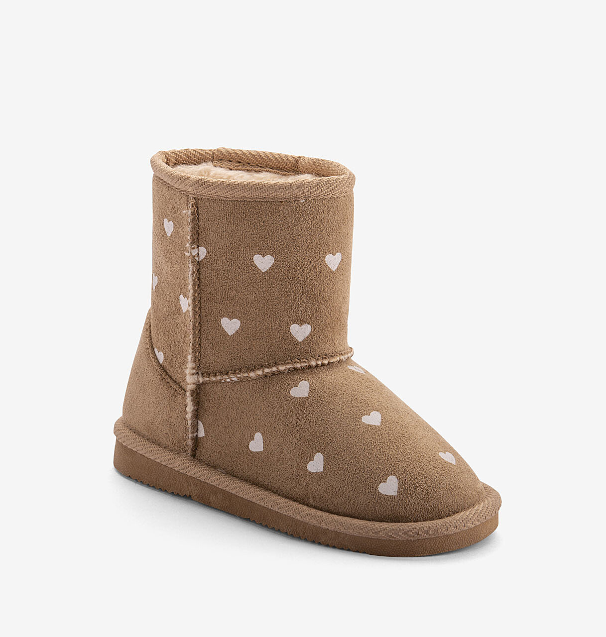 Dětské zimní boty COQUI Valenka Lt. brown hearts 35