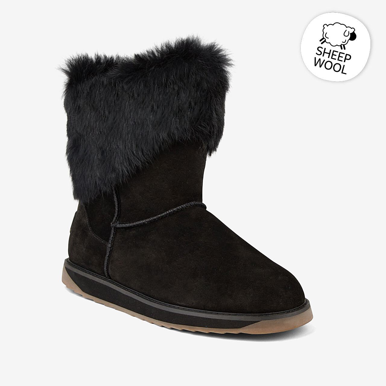 Dámské zimní boty COQUI VALENKA middle Black fur 37