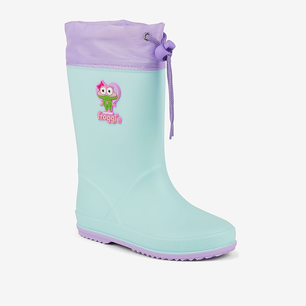 Dětské holínky COQUI RAINY COLLAR Lt. Mint/Lt. Lila Hero 29