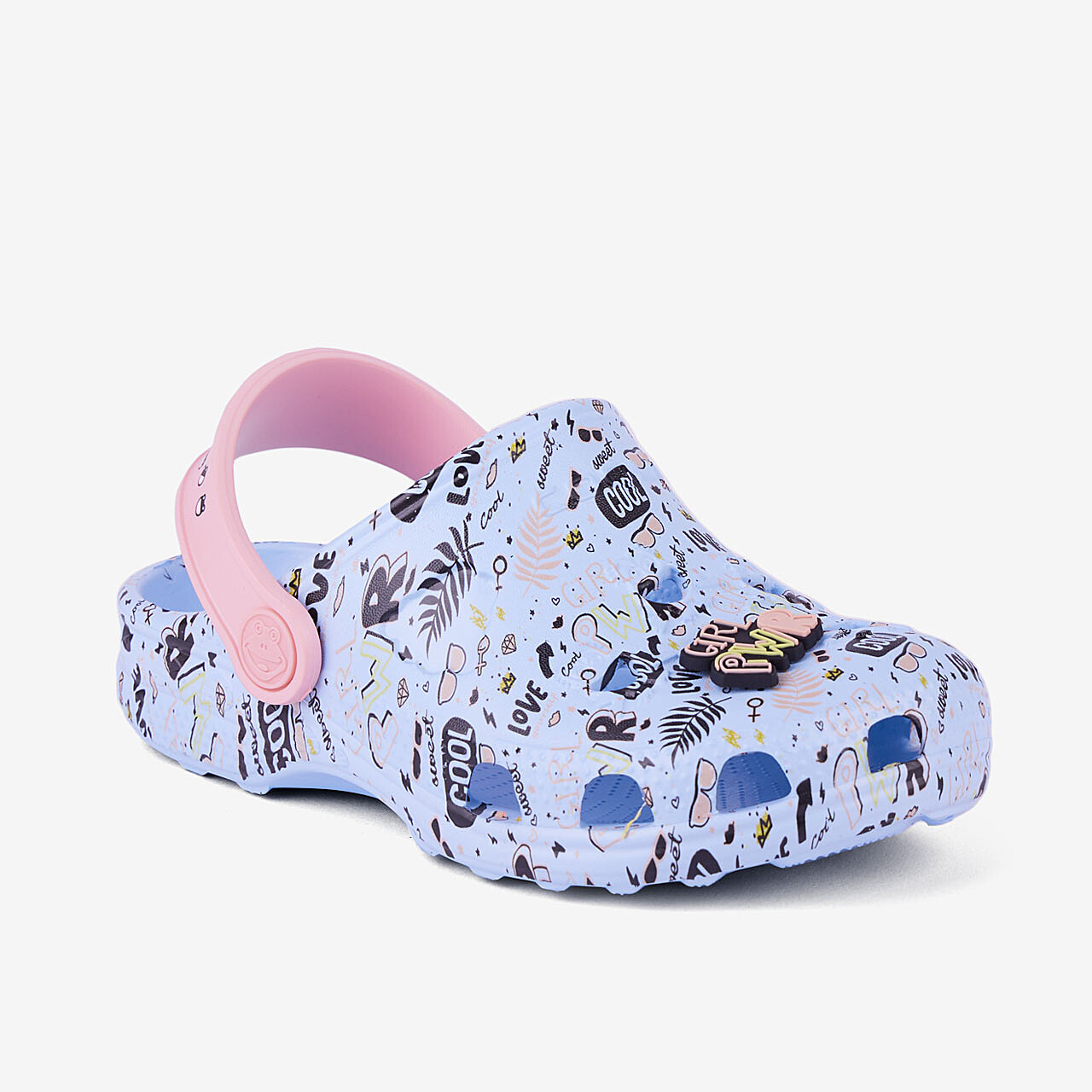 Dětské clogsy COQUI LITTLE FROG Candy Blue/Baby Pink Girl PWR + Amulet 31/32