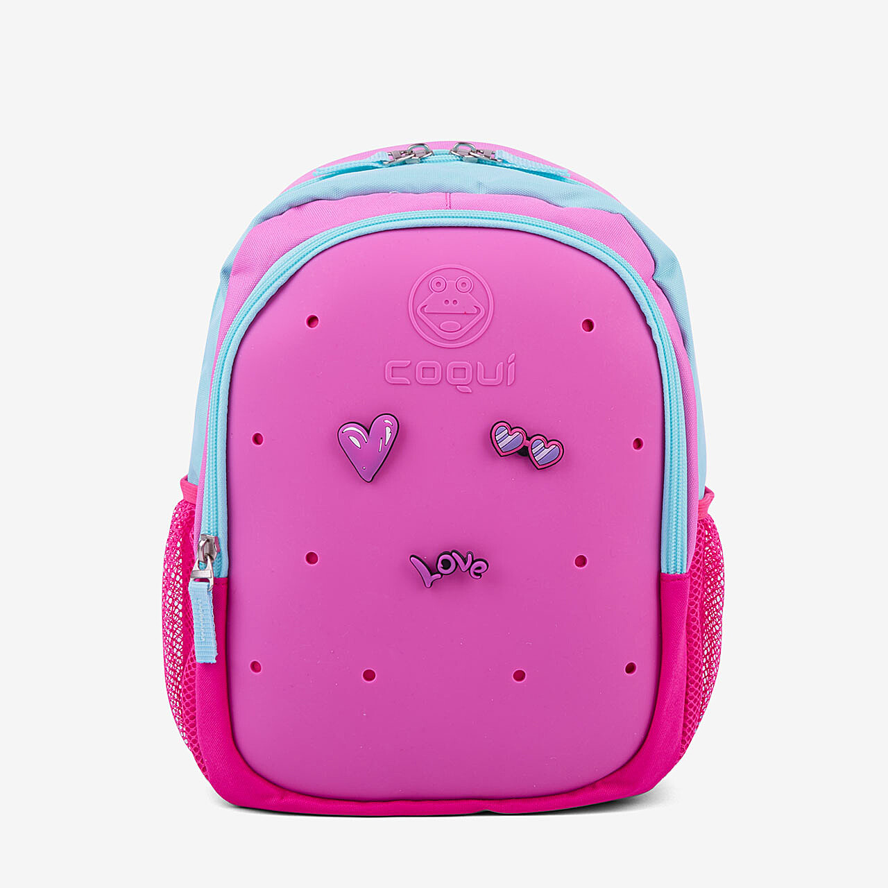 Dětské batohy COQUI BAGSY Fuchsia/New Mint + Amulet mix