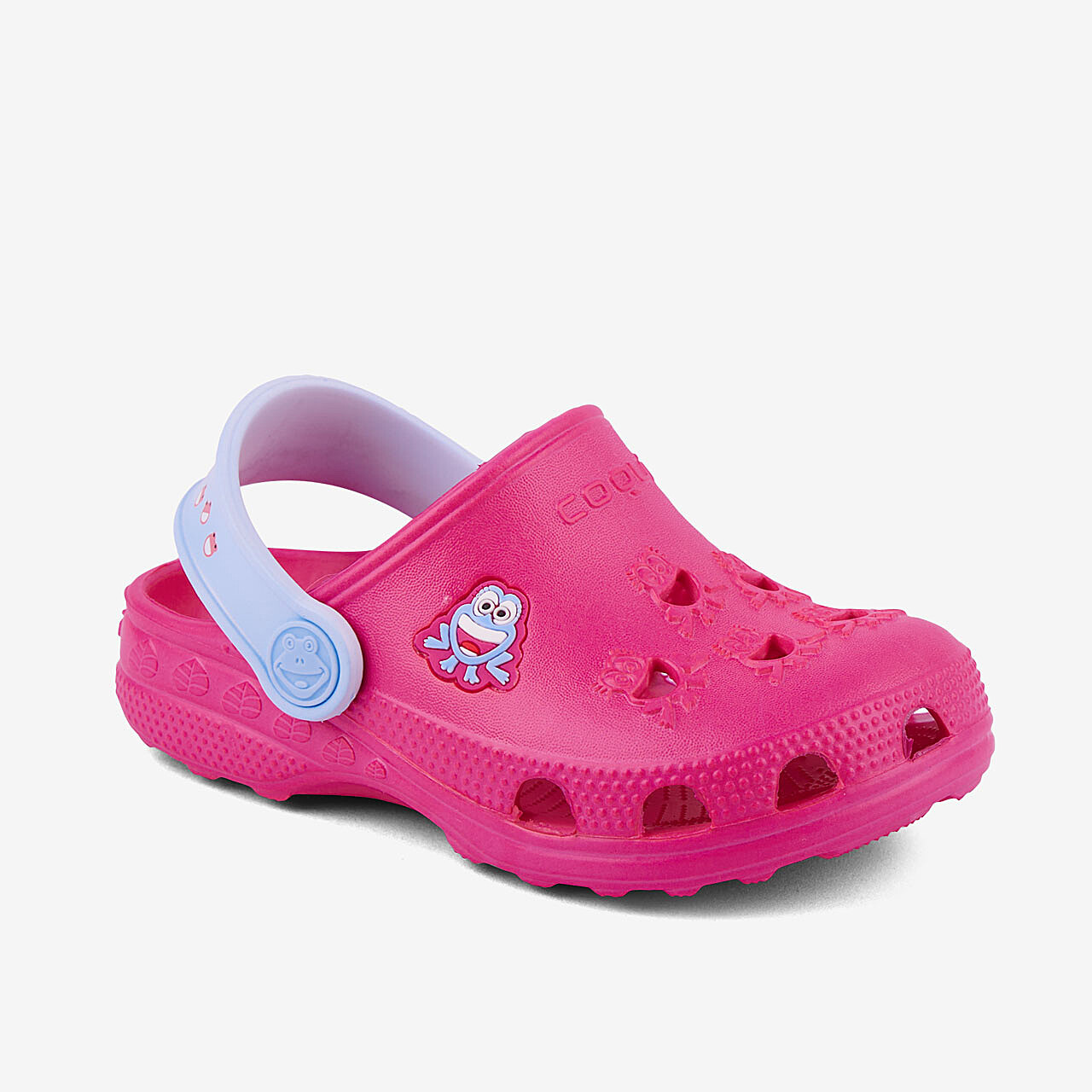 Dětské clogsy COQUI LITTLE FROG Lt. Fuchsia/Candy Blue 23/24