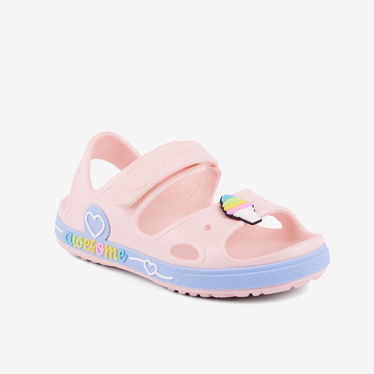 Dětské sandály COQUI YOGI Candy Pink/Candy Blue Rainbow + Amulet 23/24