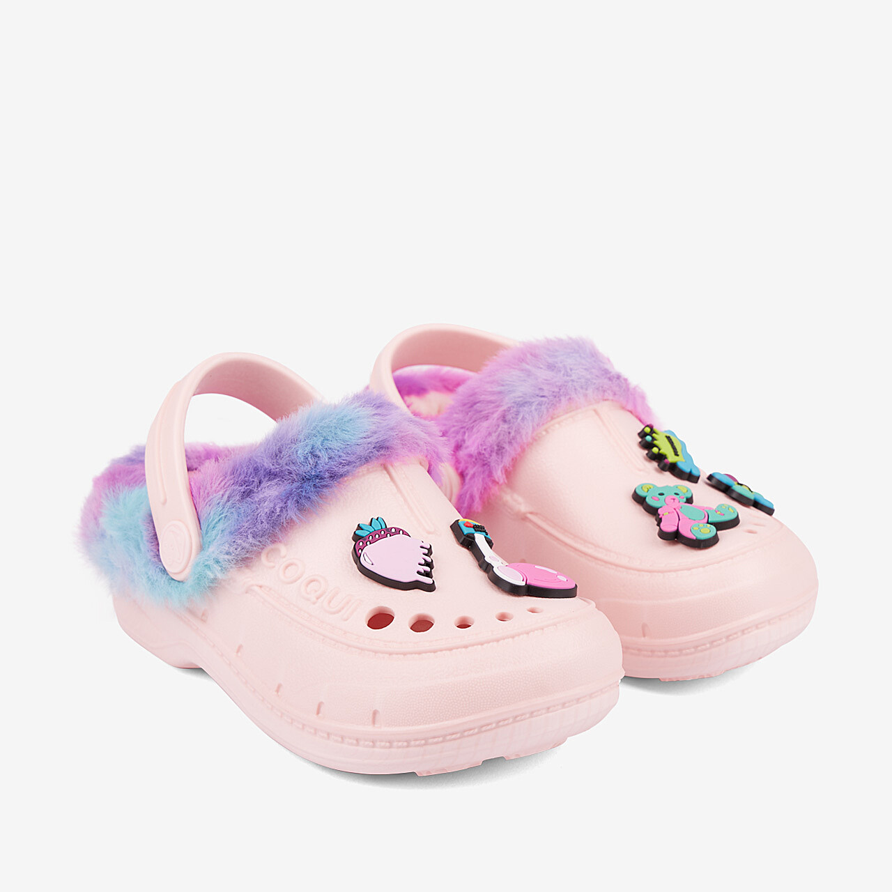 Dětské zimní boty COQUI HUSKY Candy Pink/Rainbow + SET 70 32/33