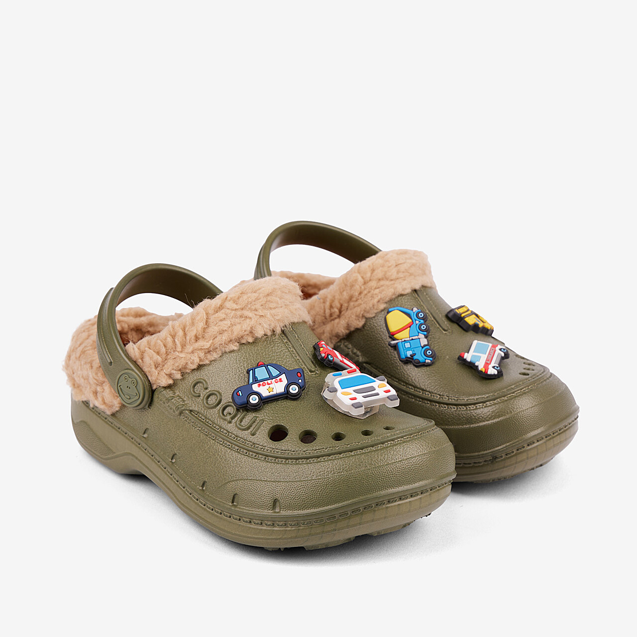 Dětské zimní boty COQUI HUSKY 9751 Army Green/Beige + SET 84 34/35