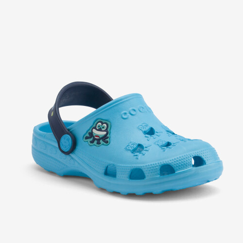 Сабо (крокси) дитячі COQUI LITTLE FROG (8701 Blue/Navy) блакитний/синій синій/темно-синій