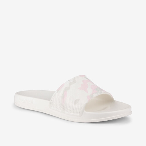 Pantofle TORA PRINTED bílá/světle růžová