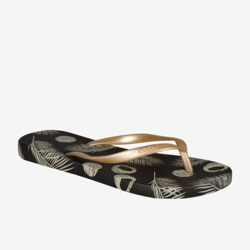 Flip Flops KAJA PRINTED schwarz/gold