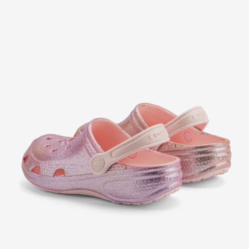 Clogs BIG FROG GLITTER rosa/glitter