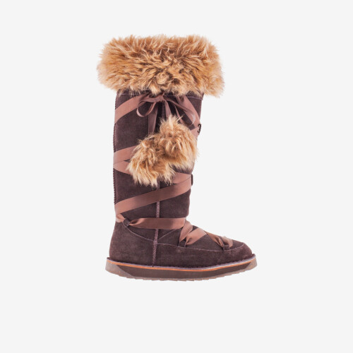Зимові жіночі високі чоботи COQUI VALENKA (166 Dk brown) коричневий темно-коричневий