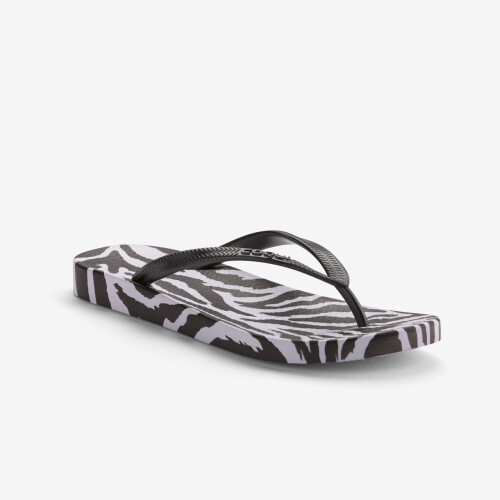 KAJA PRINTED flip-flop papucs fekete/fehér/zebra