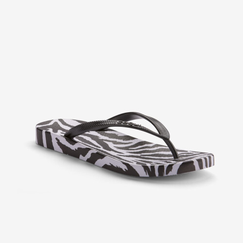 Žabky KAJA PRINTED čierne/biele/zebra