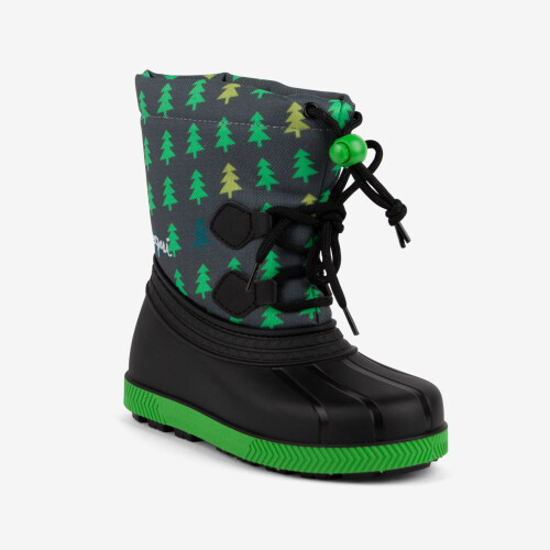 Дитячі  чоботи сноубутси COQUI BERGY (5033 Antracit tree) чорний/сірий/зелений зелений/темно-сірий