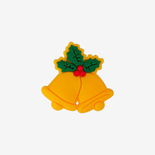 Amulett Karácsonyi harang sárga/zöld