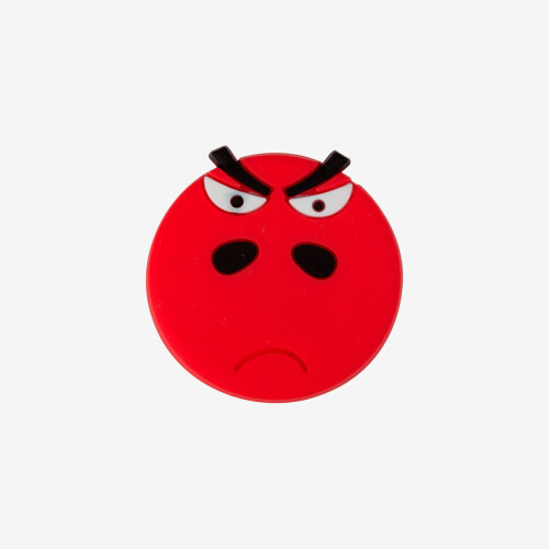 Amulett emoji mérges piros