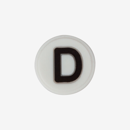 AMULET abeceda D černá/bílá