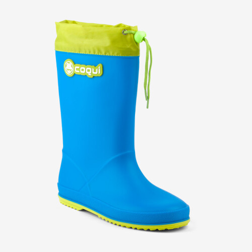 Regenstiefel RAINY COLLAR blau/citrus