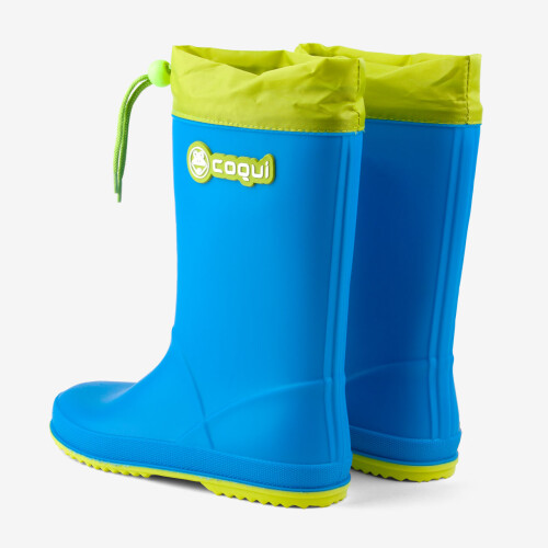 Regenstiefel RAINY COLLAR blau/citrus