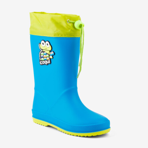 Gumáky RAINY COLLAR FROG modré/žlté