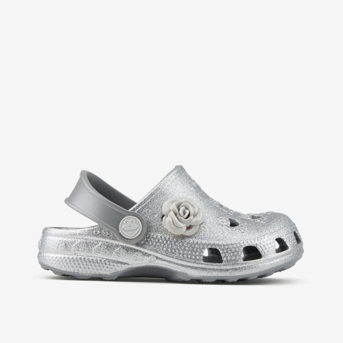 LITTLE FROG Khaki grey glitter + amulet