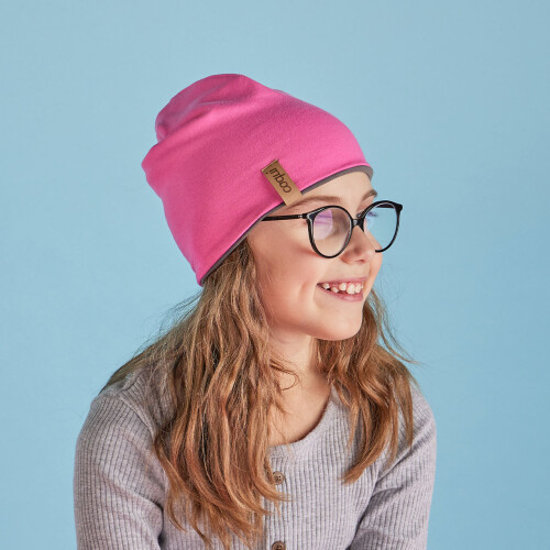 BEANIE Pink/Grey