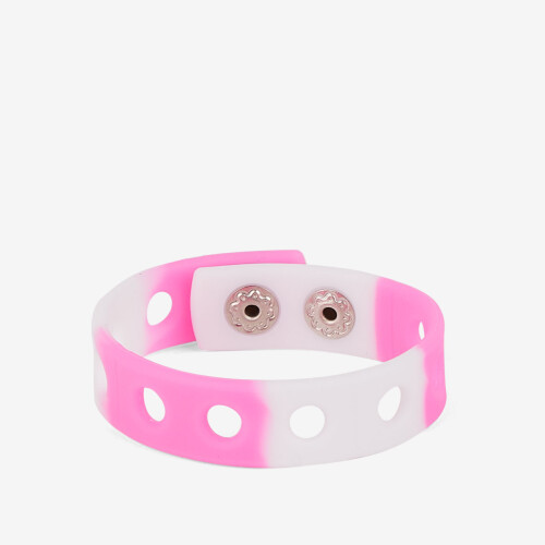BRACELET Pink and white bracelet 18 cm