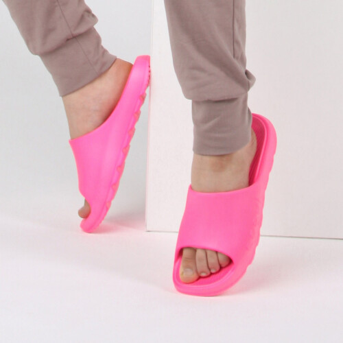 Pantofle LOU růžové neon