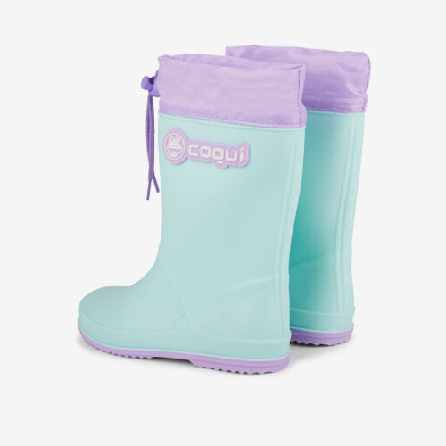 Дитячі гумові чоботи COQUI RAINY (8509  Lt. Mint/Lt. Lila) м'ятний/ментоловий м'ятний/світло-фіалковий