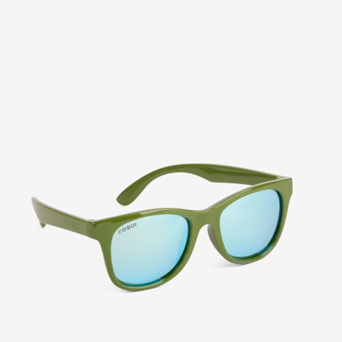 Slnečné okuliare K vojenská zelené/modré sklá