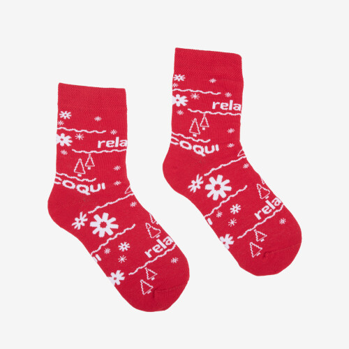 Різдвяні шкарпетки для дорослих червоні