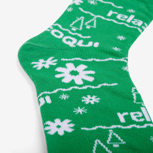 Різдвяні шкарпетки для дітей зелені