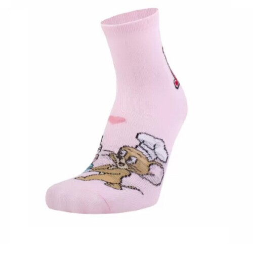 Шкарпетки дитячі Том і Джеррі 5401 рожевий з принтом