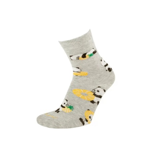 Шкарпетки дитячі  4271 сірий з принтом