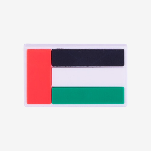 AMULET UAE vlajka zeleno-černo-bílá