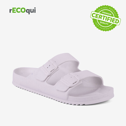 Шльопанці  жіночі з ремінцями COQUI KONG (8302 Ivory Eco) сірий сірий