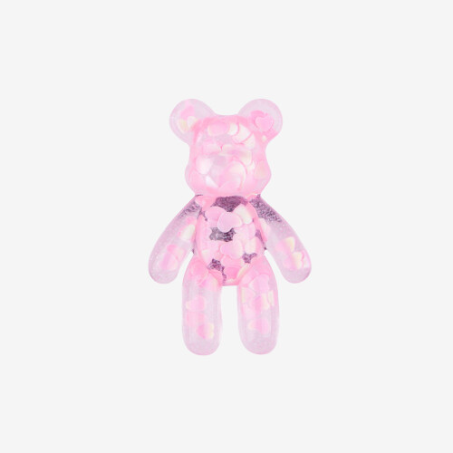 AMULETZ Pink glitter bear