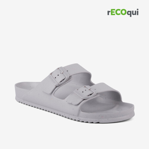 Шльопанці чоловічі з ремінцями COQUI KONG (8301 Khaki Grey Eco) сірий сірий