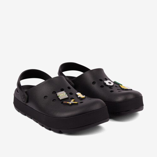 Clogsy NIKO SET čierne + amulety