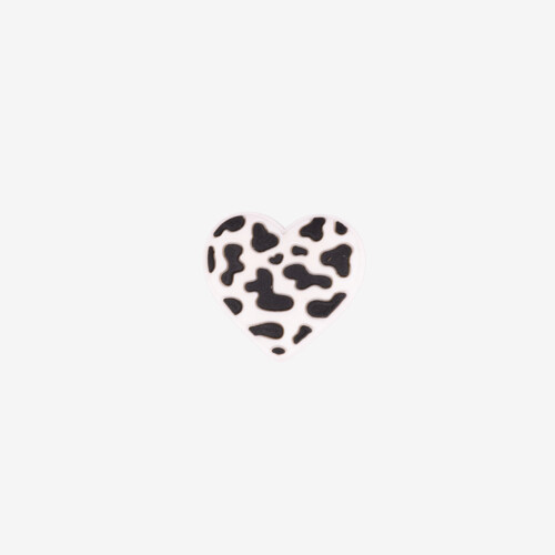 AMULET Black White Heart bílo-černé