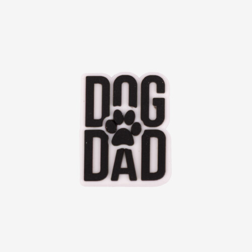 AMULET DOG DAD černo-bílý